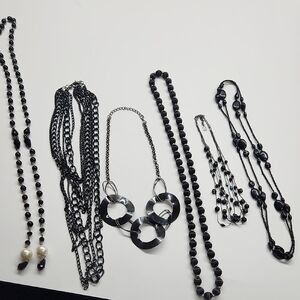 Chic Black Necklace Bundle Of 6